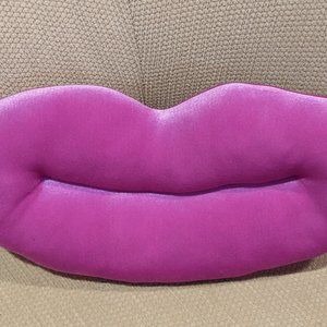 Pink Velvet Lips Pillow